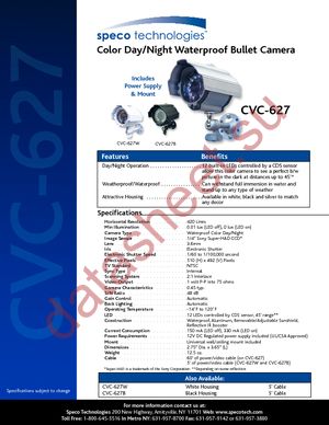 CVC-627W datasheet  